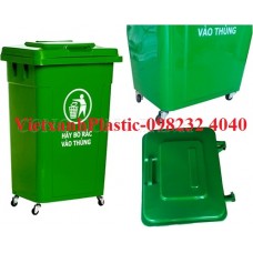 Thùng rác nắp kín - Công Ty TNHH Sản Xuất Việt Xanh